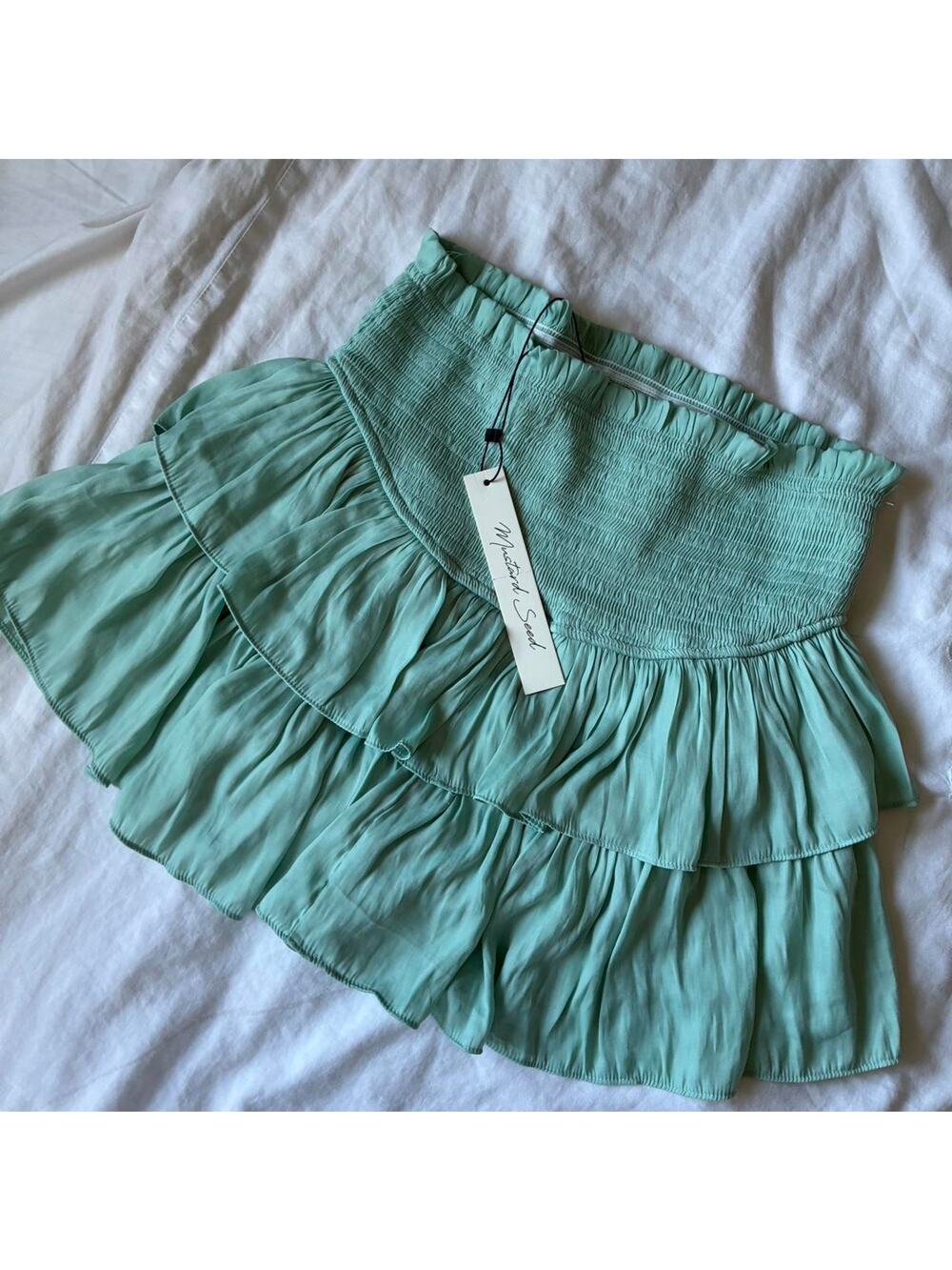 Nwt mustard seed green skirt